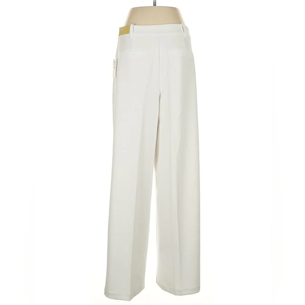 Michael Michael Kors Ivory High-Rise Straight Leg Pants – Size 8 – NWT